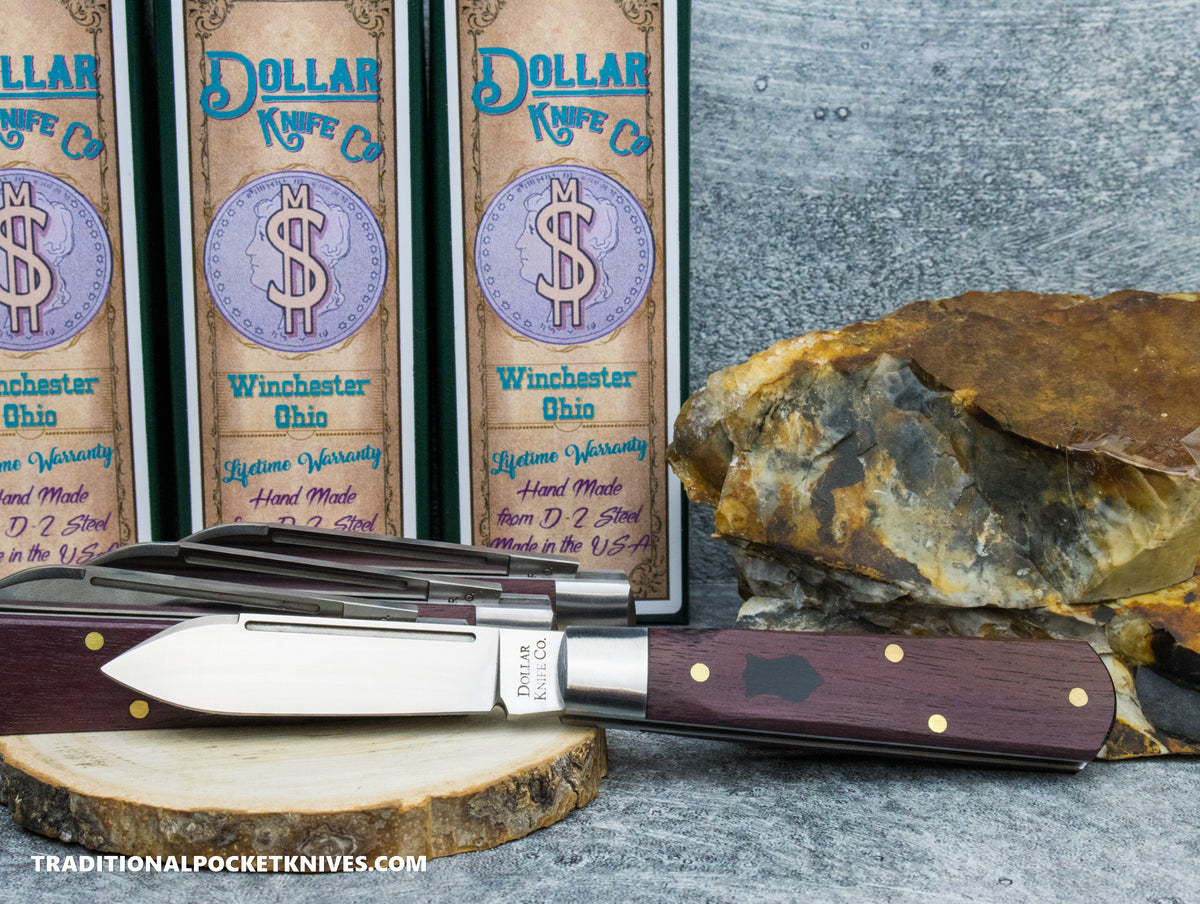 Cooper Cutlery Dollar Knife Co. Bloodwood Black Shield Jack (BW BLS)