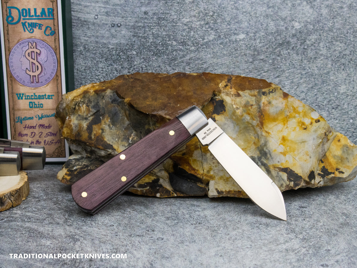 Cooper Cutlery Dollar Knife Co. Bloodwood Red Shield Jack (BW RS)