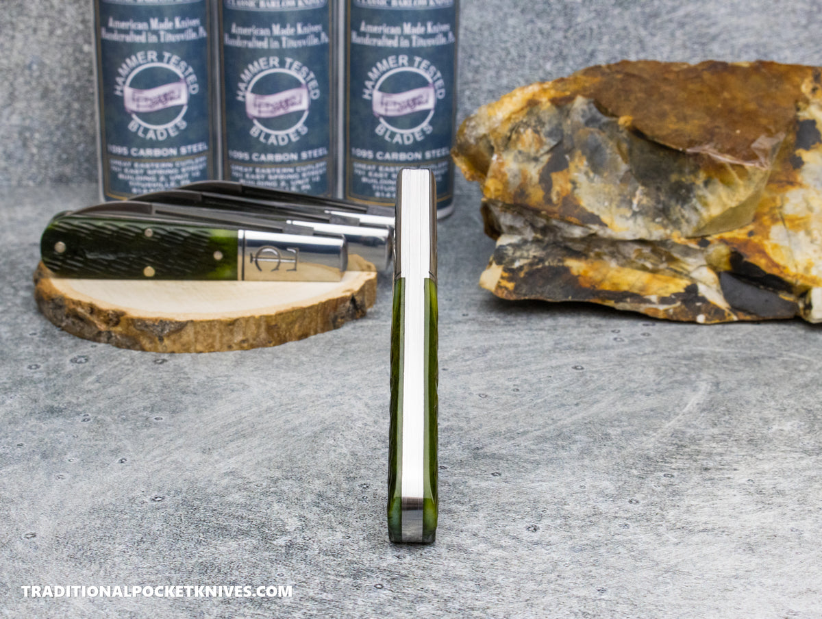 Great Eastern Cutlery #152126STL Tidioute Cutlery Barlow Green Jigged Marrow Bone