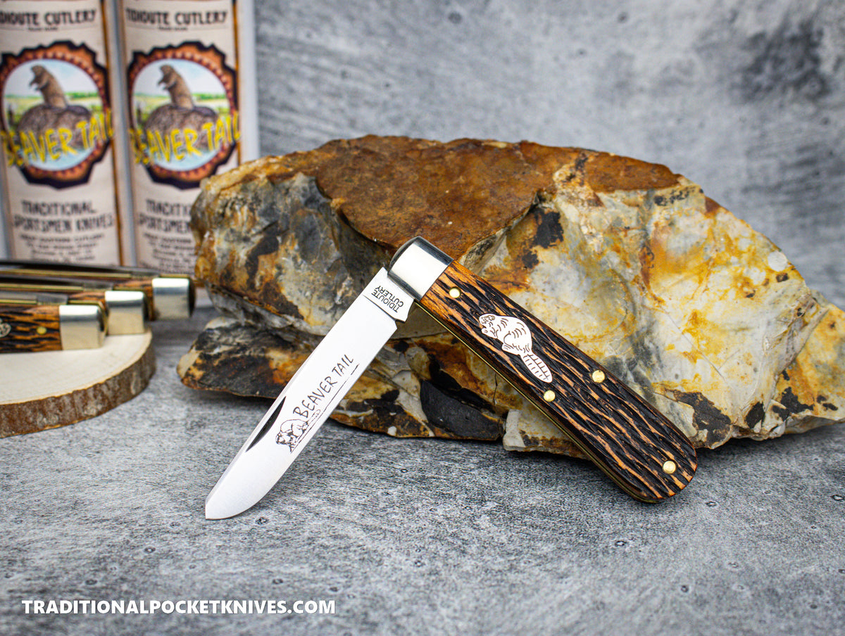 Great Eastern Cutlery #394124 Tidioute Cutlery Colt Cutter Jigged Brazilian Cherry Wood