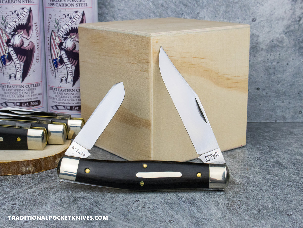 Great Eastern Cutlery #811224 Tidioute Cutlery Boss Bull Keeper Gabon Ebony