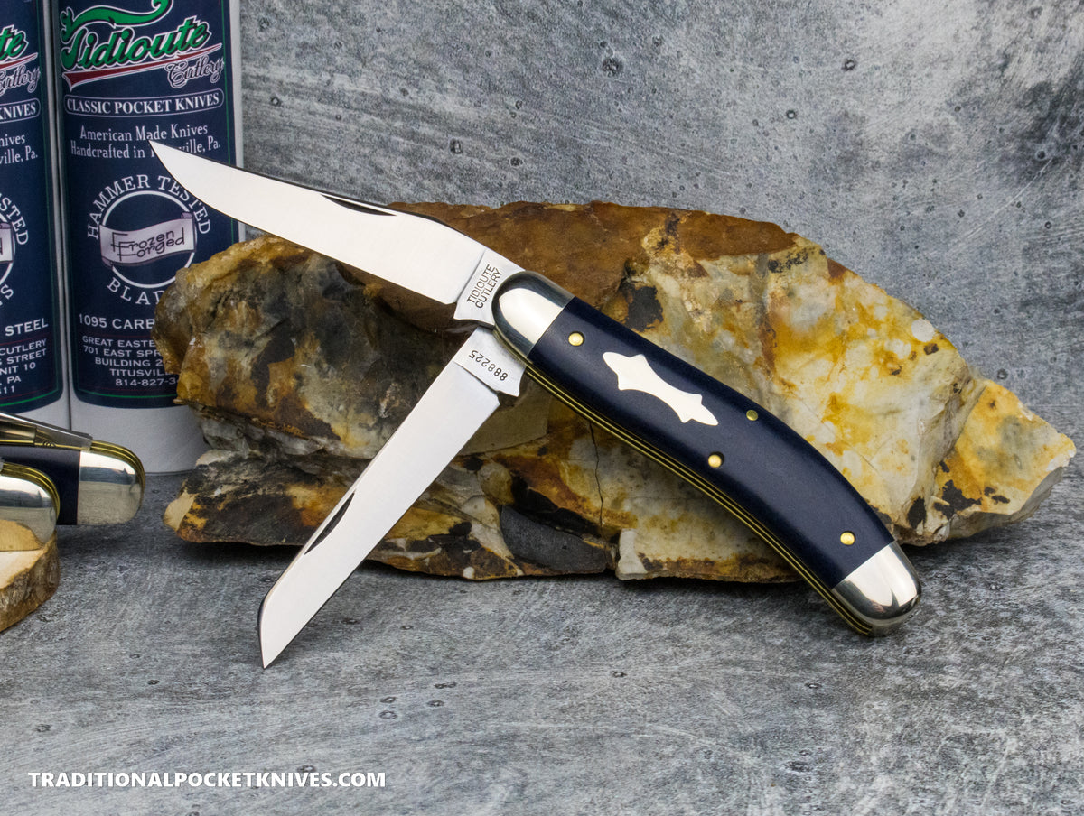 Great Eastern Cutlery #888225 Tidioute Cutlery Bayou Trapper Blue Bayou Richlite