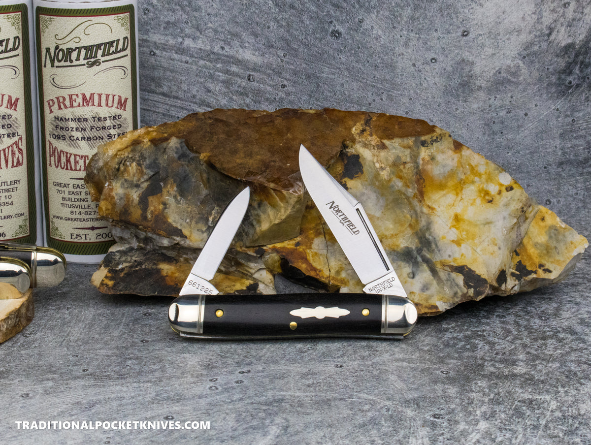 Great Eastern Cutlery #661225 Northfield UNXLD Lil' Cowboy Gabon Ebony Satin