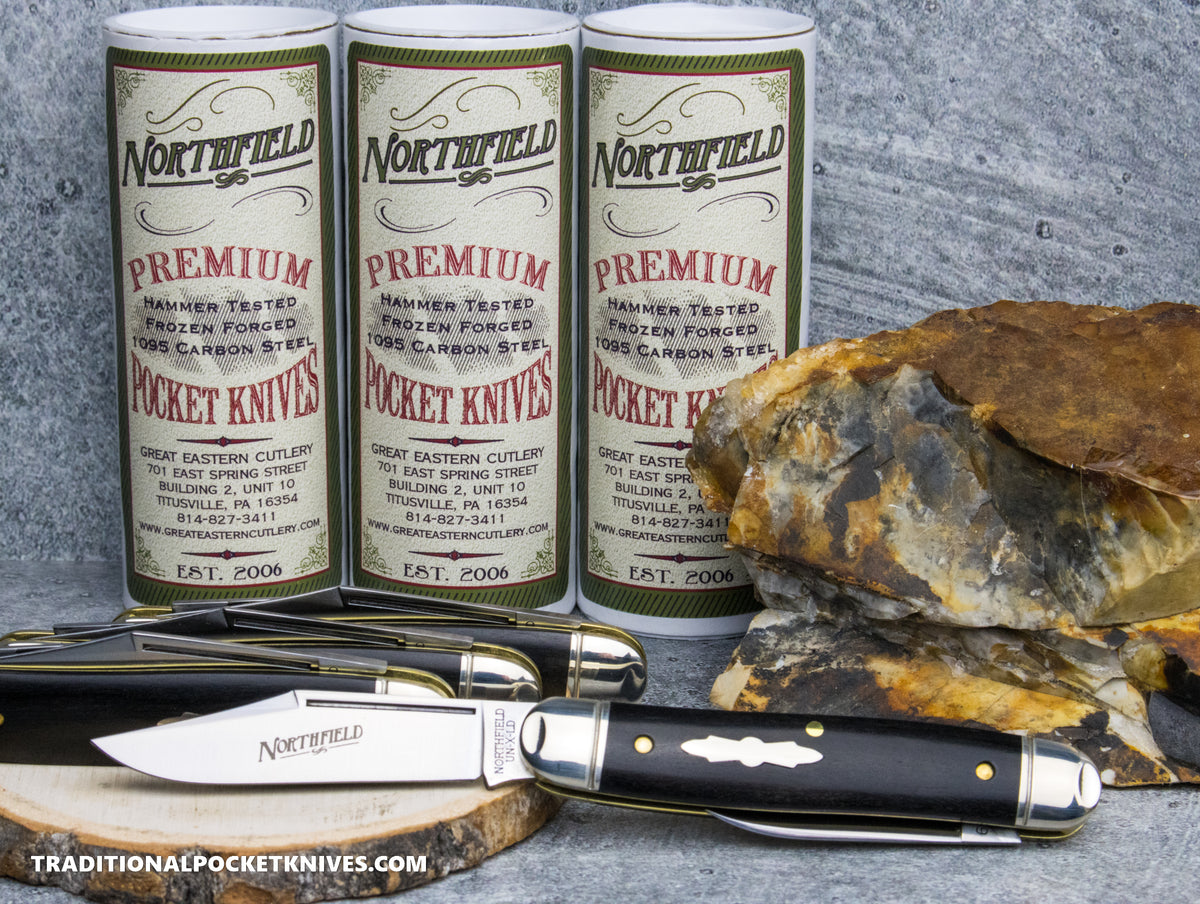 Great Eastern Cutlery #661225 Northfield UNXLD Lil' Cowboy Gabon Ebony Satin