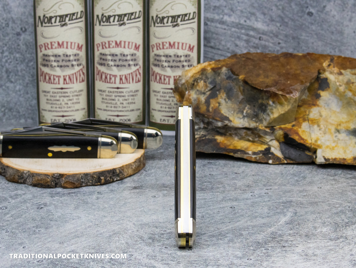 Great Eastern Cutlery #661225 Northfield UNXLD Lil' Cowboy Gabon Ebony Satin