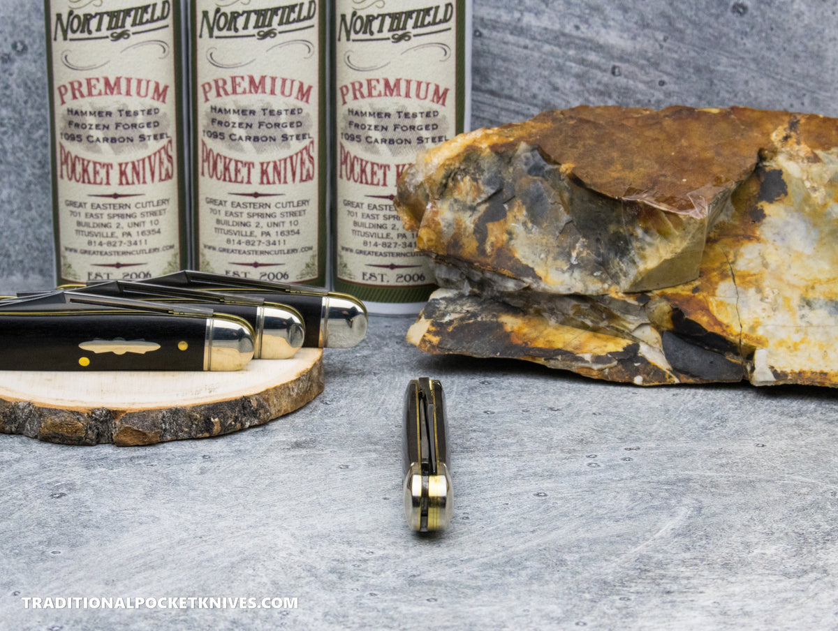 Great Eastern Cutlery #661225 Northfield UNXLD Lil' Cowboy Gabon Ebony Satin