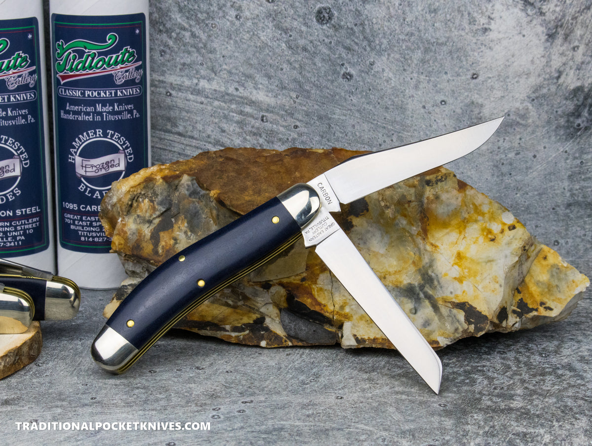 Great Eastern Cutlery #888225 Tidioute Cutlery Bayou Trapper Blue Bayou Richlite