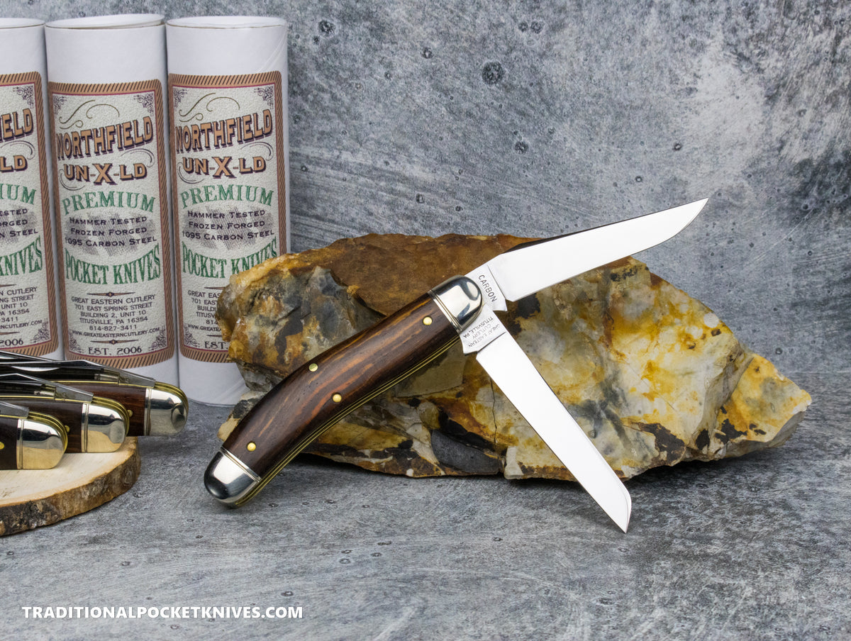 Great Eastern Cutlery #888225 Northfield UNXLD Bayou Trapper Cocobolo Wood