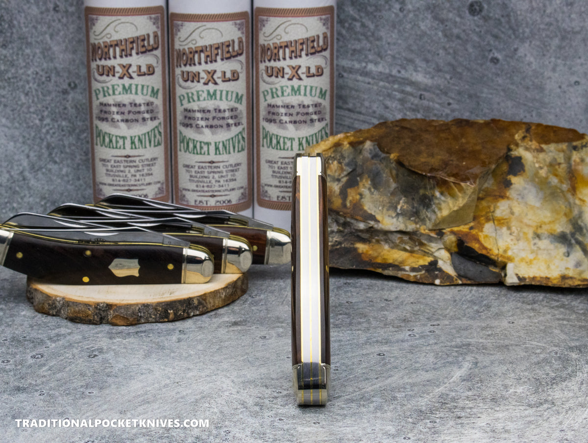 Great Eastern Cutlery #888225 Northfield UNXLD Bayou Trapper Cocobolo Wood