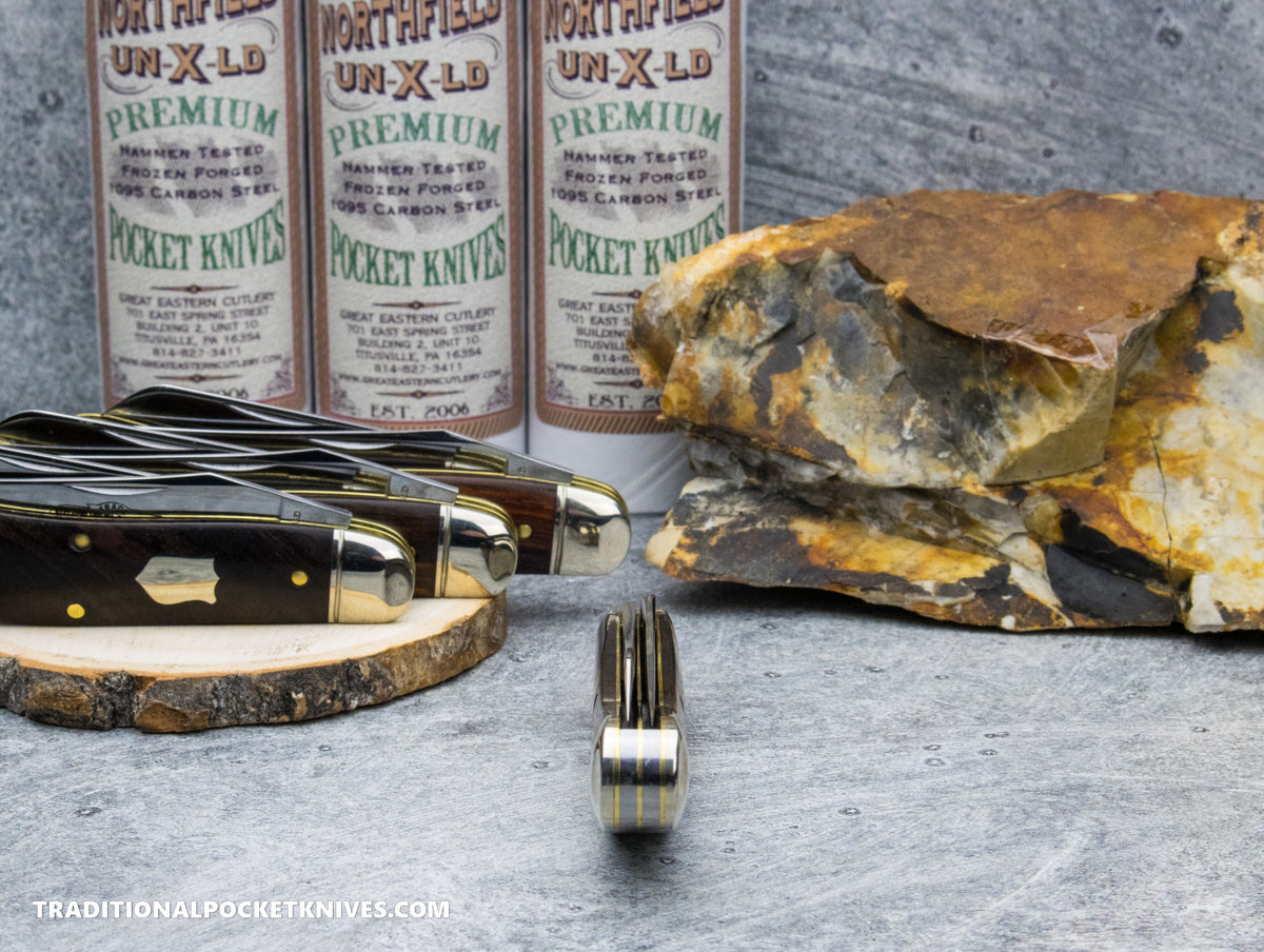 Great Eastern Cutlery #888225 Northfield UNXLD Bayou Trapper Cocobolo Wood