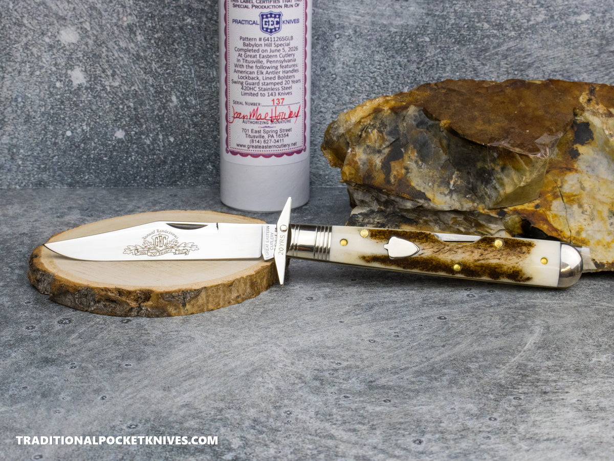 Great Eastern Cutlery #641126SS LB SG Babylon Hill Special American Elk Antler - Serial #137