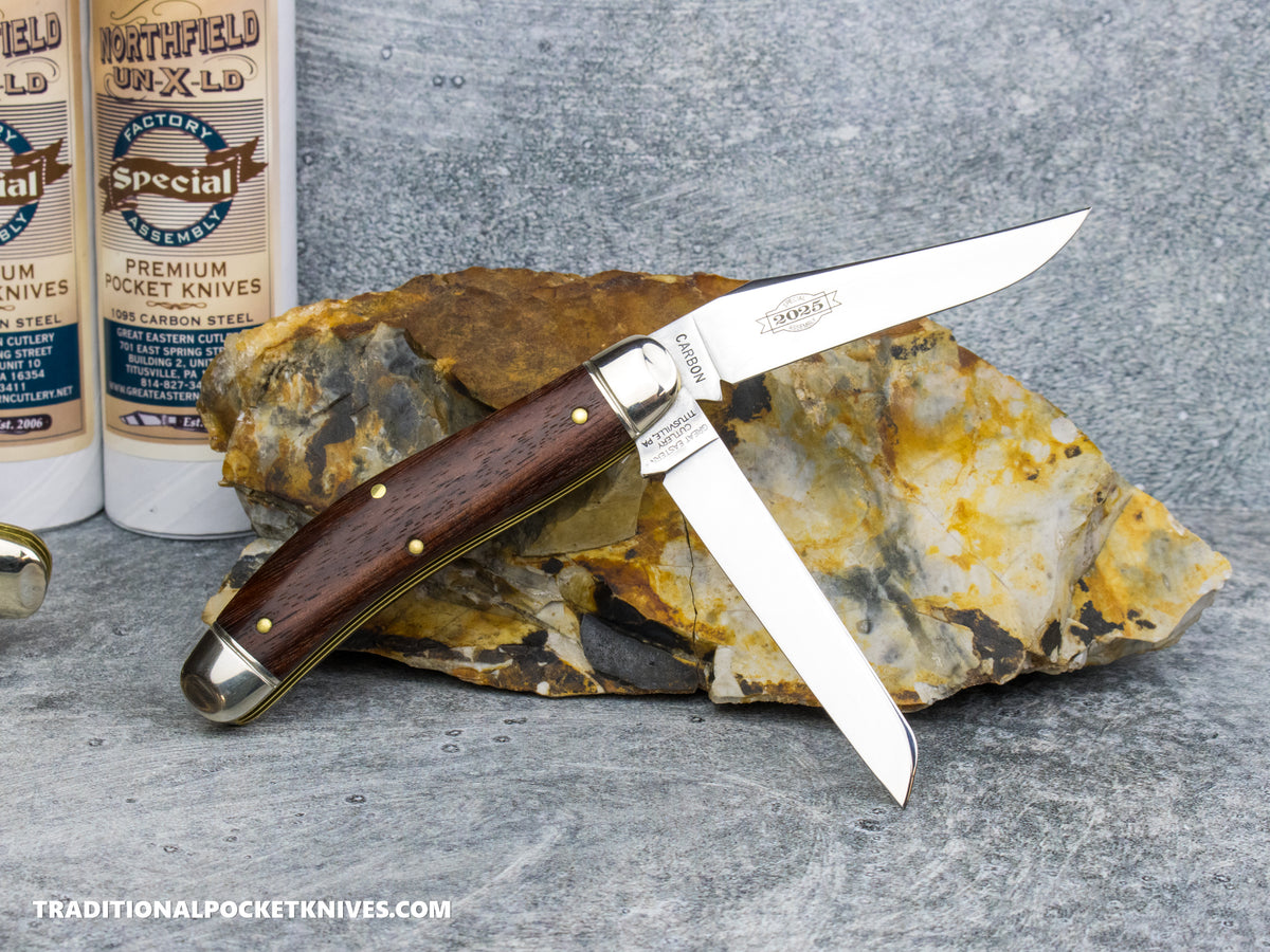 Great Eastern Cutlery #888225 Northfield UNXLD Bayou Trapper Bubinga Wood - Special Factory Assembly