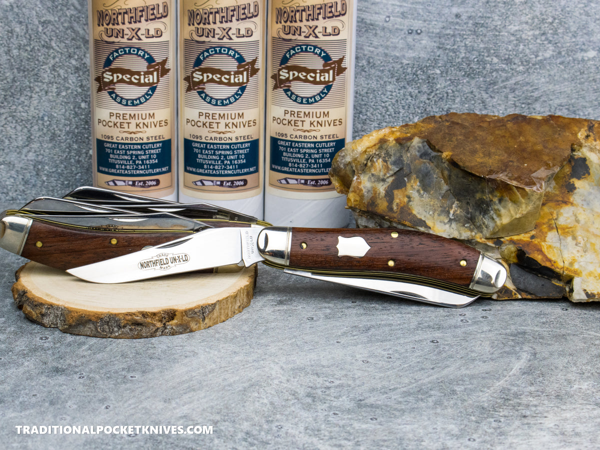 Great Eastern Cutlery #888225 Northfield UNXLD Bayou Trapper Bubinga Wood - Special Factory Assembly