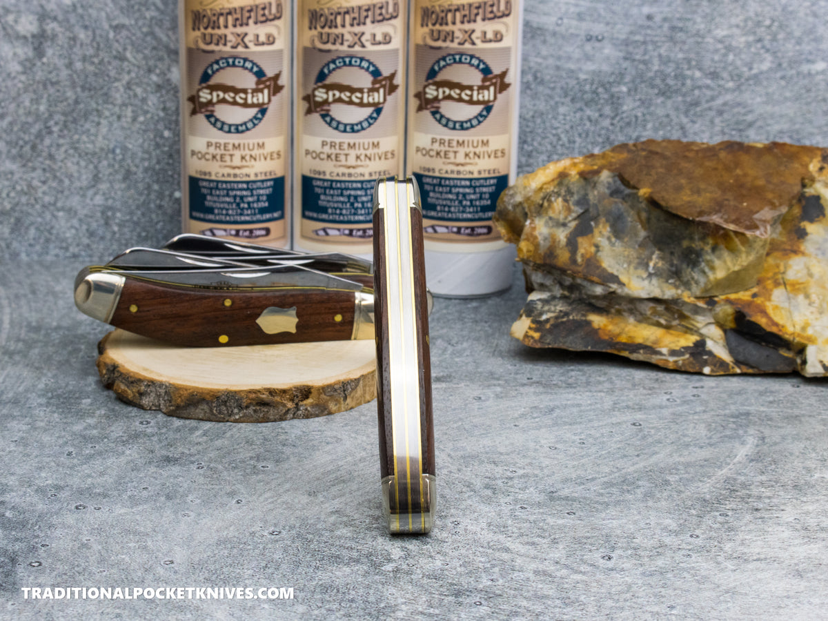 Great Eastern Cutlery #888225 Northfield UNXLD Bayou Trapper Bubinga Wood - Special Factory Assembly
