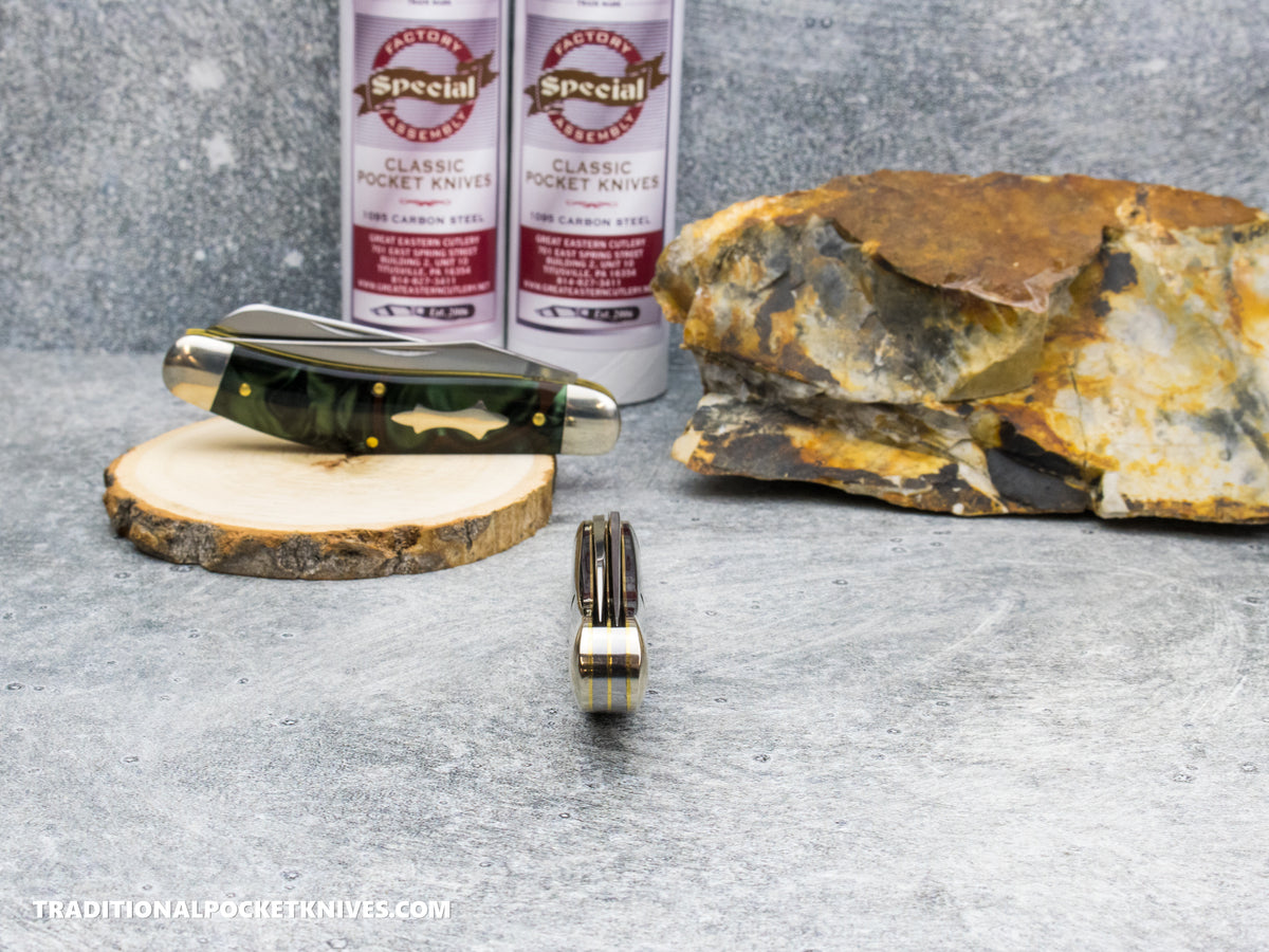 Great Eastern Cutlery #888225 Tidioute Cutlery Bayou Trapper Hummingbird Acrylic - Special Factory Assembly