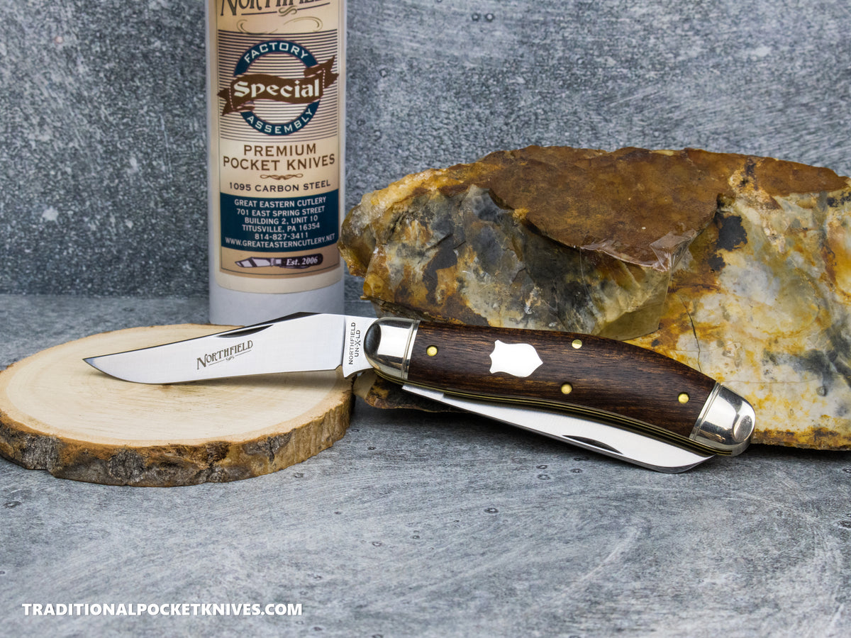 Great Eastern Cutlery #888225 Tidioute Cutlery Bayou Trapper Che Chen Rosewood *Satin* - Special Factory Assembly