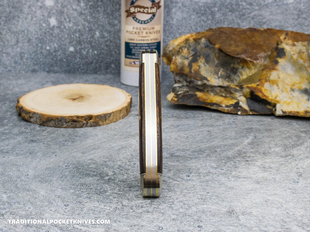 Great Eastern Cutlery #888225 Tidioute Cutlery Bayou Trapper Che Chen Rosewood *Satin* - Special Factory Assembly