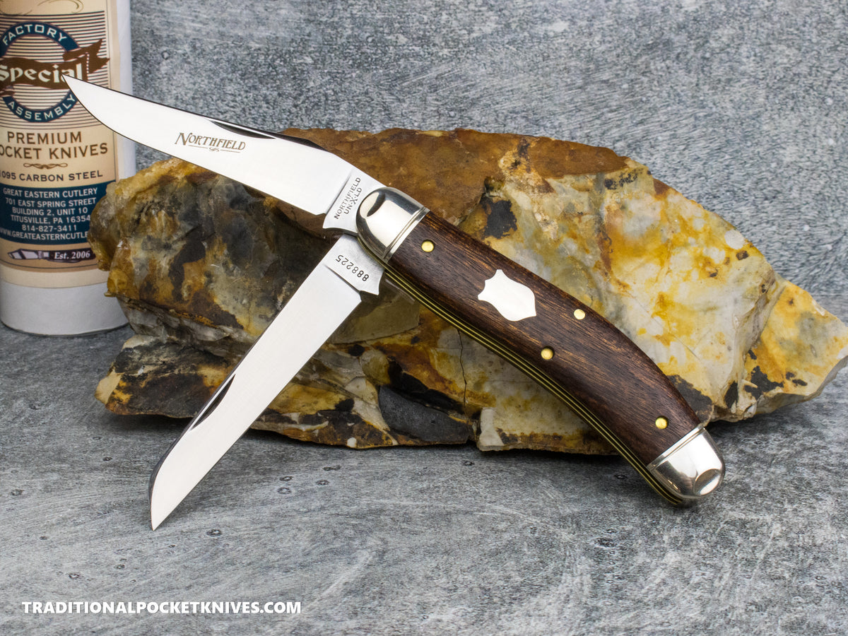 Great Eastern Cutlery #888225 Tidioute Cutlery Bayou Trapper Che Chen Rosewood *Satin* - Special Factory Assembly
