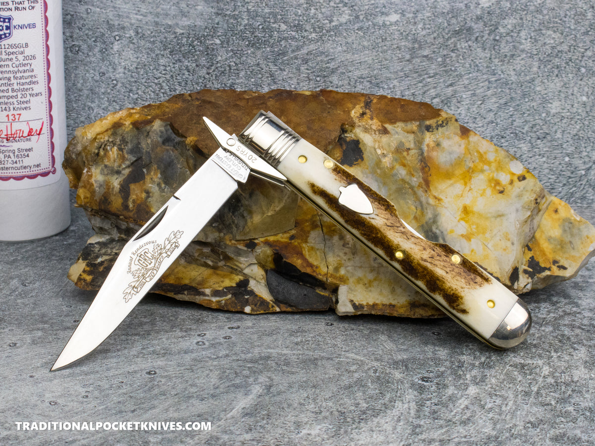Great Eastern Cutlery #641126SS LB SG Babylon Hill Special American Elk Antler - Serial #137