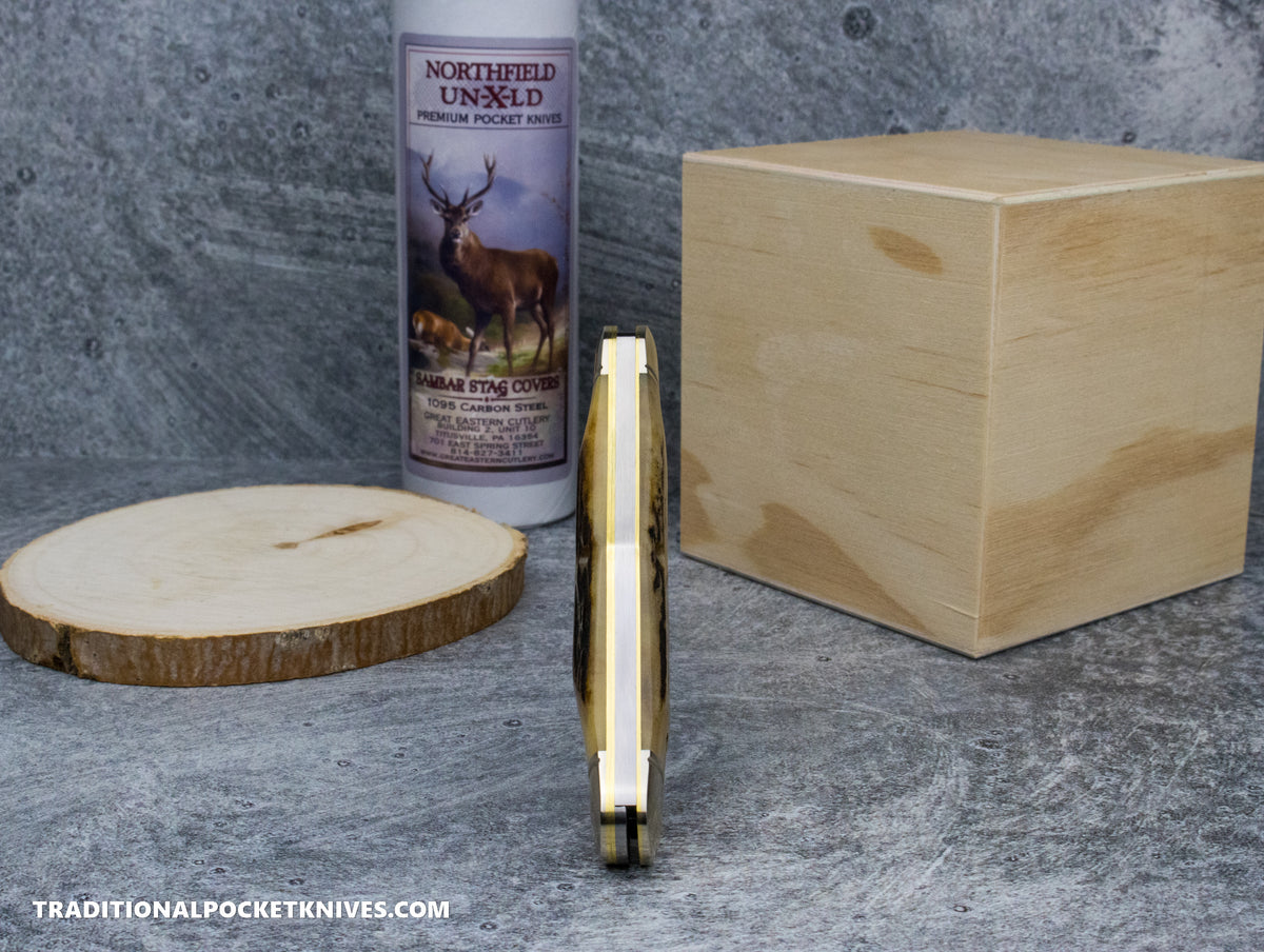 Great Eastern Cutlery #321224 Northfield UNXLD Engineer Sambar Stag #1