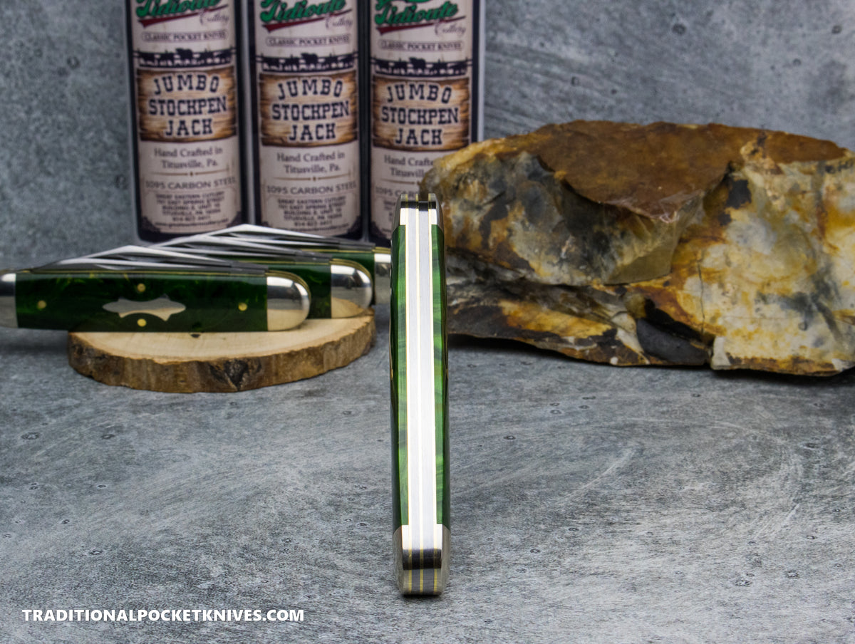 Great Eastern Cutlery #541225 Tidioute Cutlery Jumbo Stockpen Jack Spring Pasture Acrylic