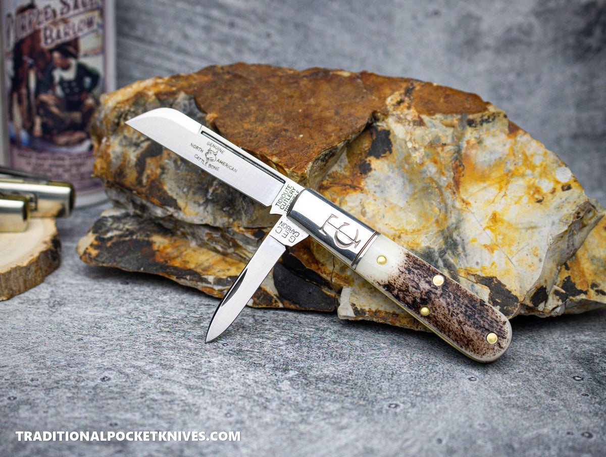 Great Eastern Cutlery #143223 Tidioute Cutlery Purple Sage Natural Bone