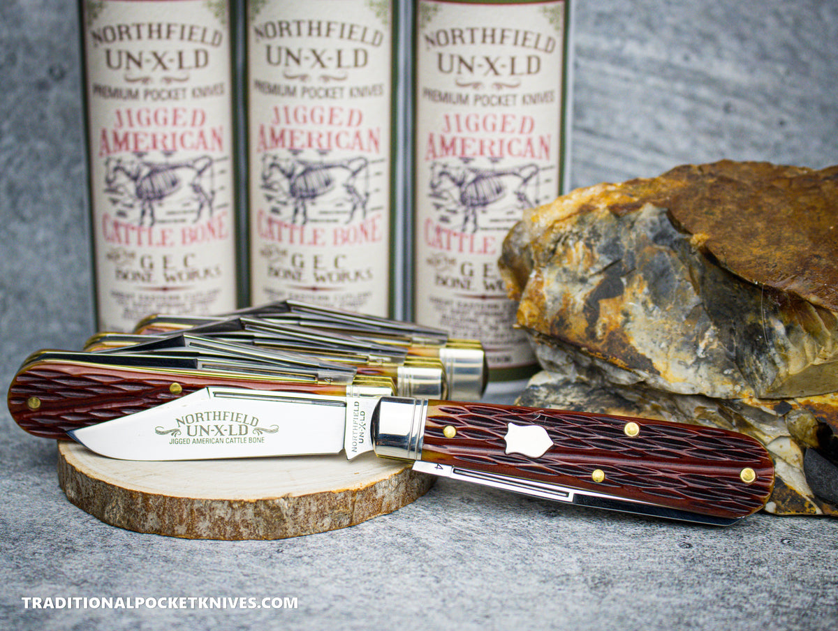 Great Eastern Cutlery #391224 Northfield UNXLD Horse Rancher Indian Paintbrush Worm Groove