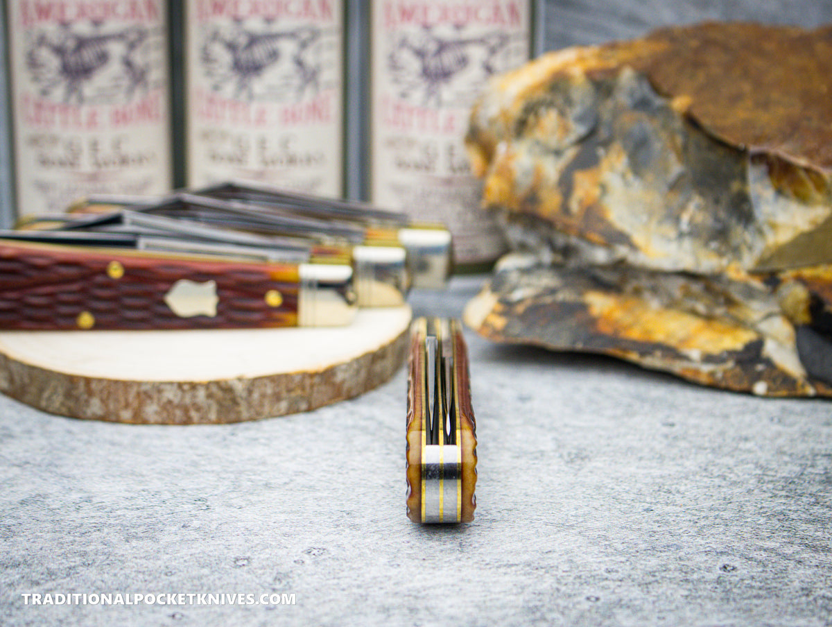 Great Eastern Cutlery #391224 Northfield UNXLD Horse Rancher Indian Paintbrush Worm Groove