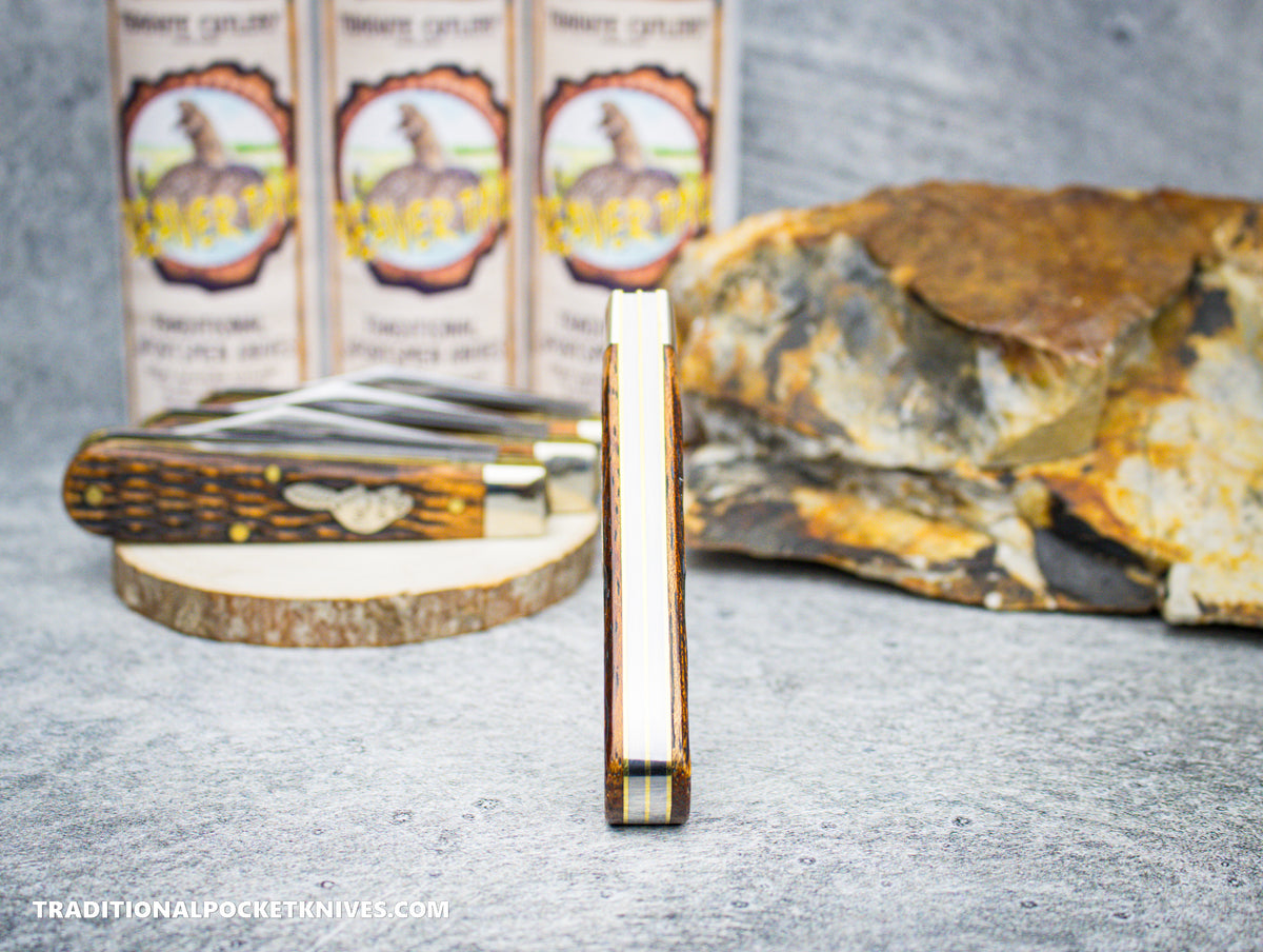 Great Eastern Cutlery #391224 Tidioute Cutlery Horse Rancher Jigged Brazilian Cherry Wood