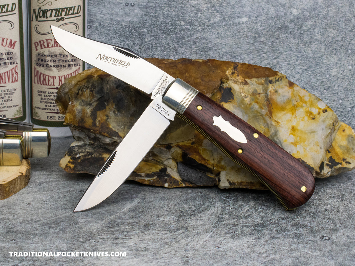 Great Eastern Cutlery #728226 Northfield UNXLD French Creek Trapper Kingwood *Satin*