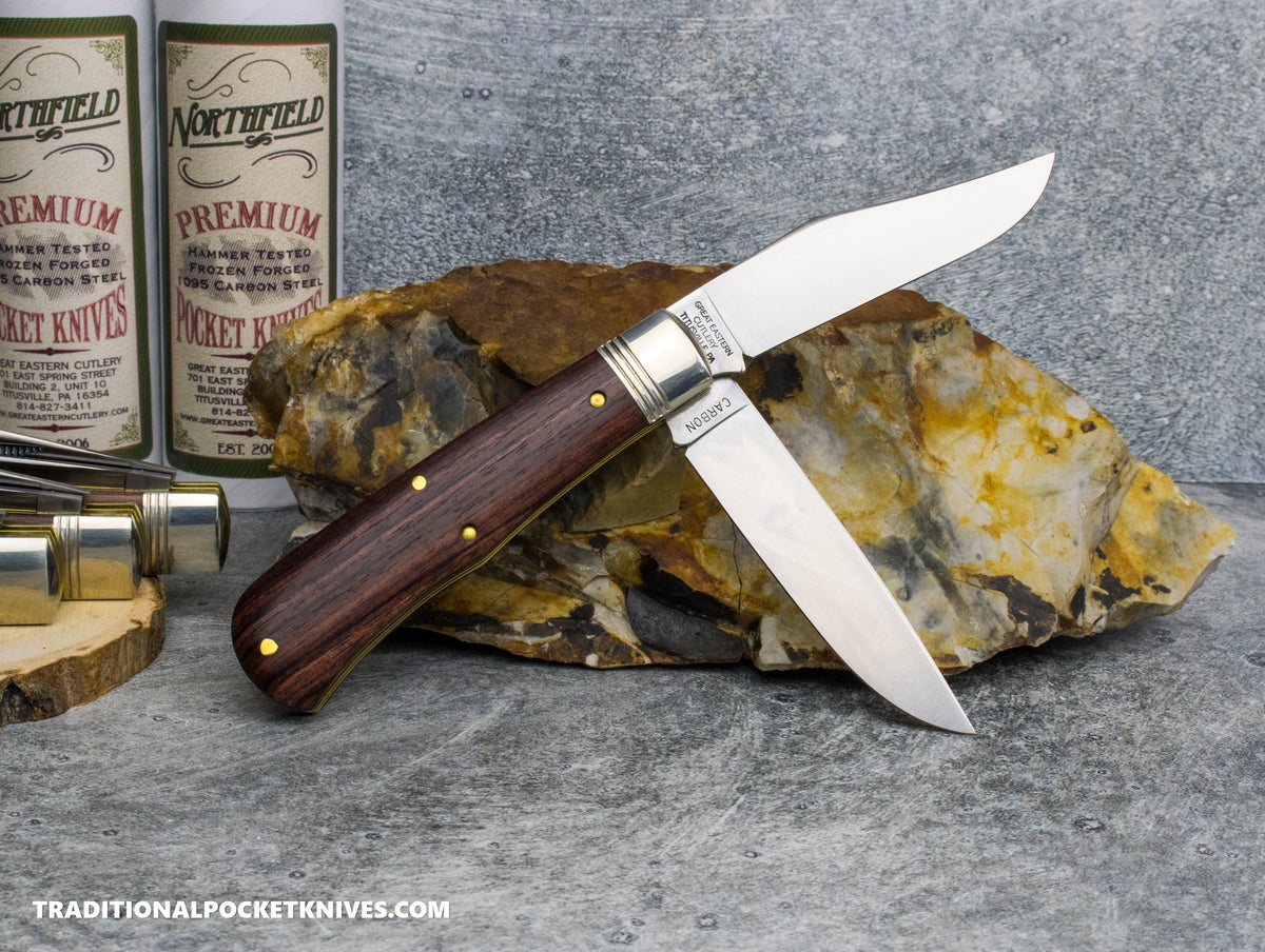 Great Eastern Cutlery #728226 Northfield UNXLD French Creek Trapper Kingwood *Satin*