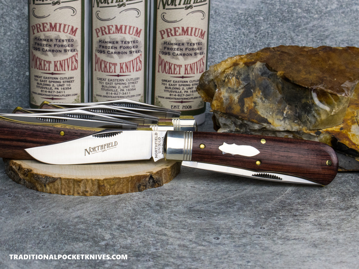 Great Eastern Cutlery #728226 Northfield UNXLD French Creek Trapper Kingwood *Satin*