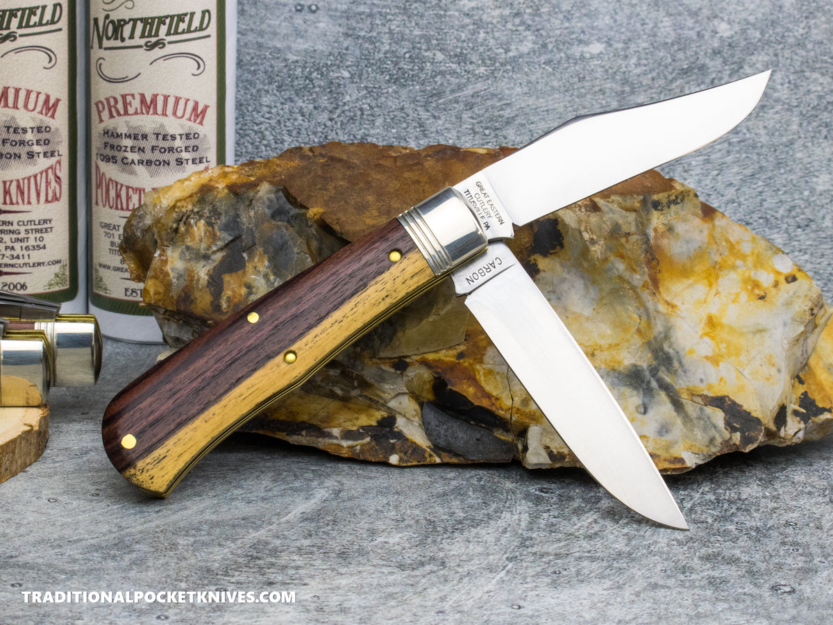 Great Eastern Cutlery #728226 Northfield UNXLD French Creek Trapper Kingwood *Satin*