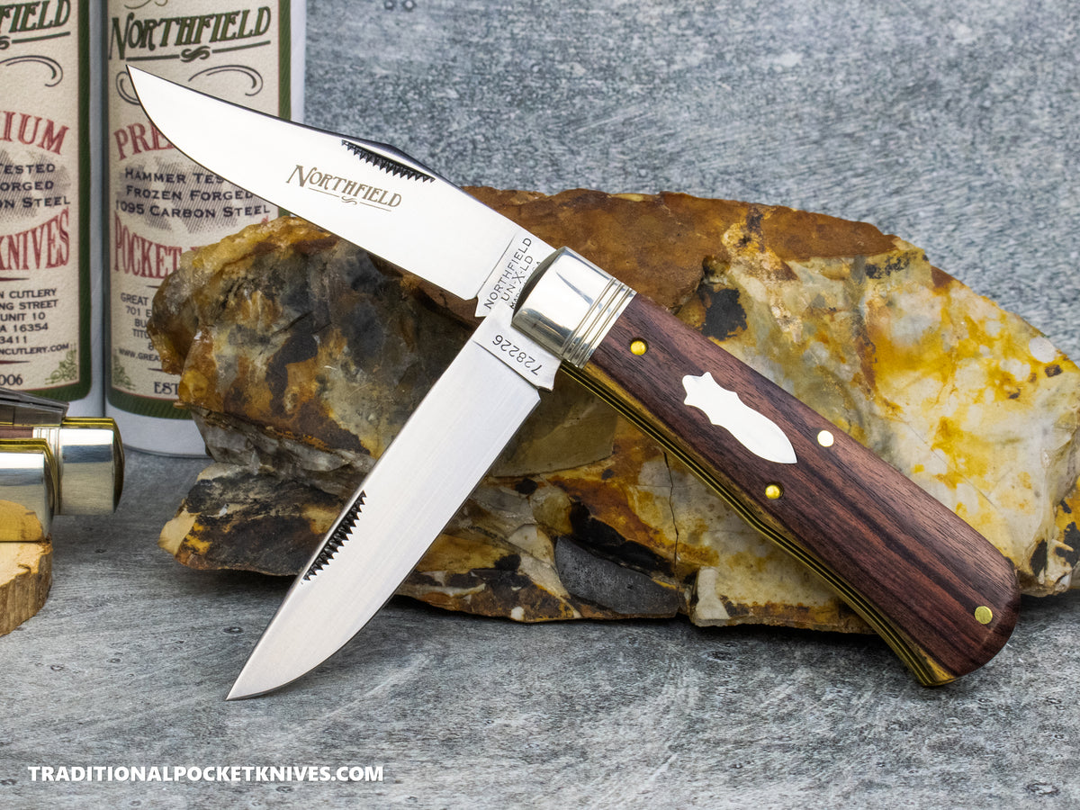 Great Eastern Cutlery #728226 Northfield UNXLD French Creek Trapper Kingwood *Satin*
