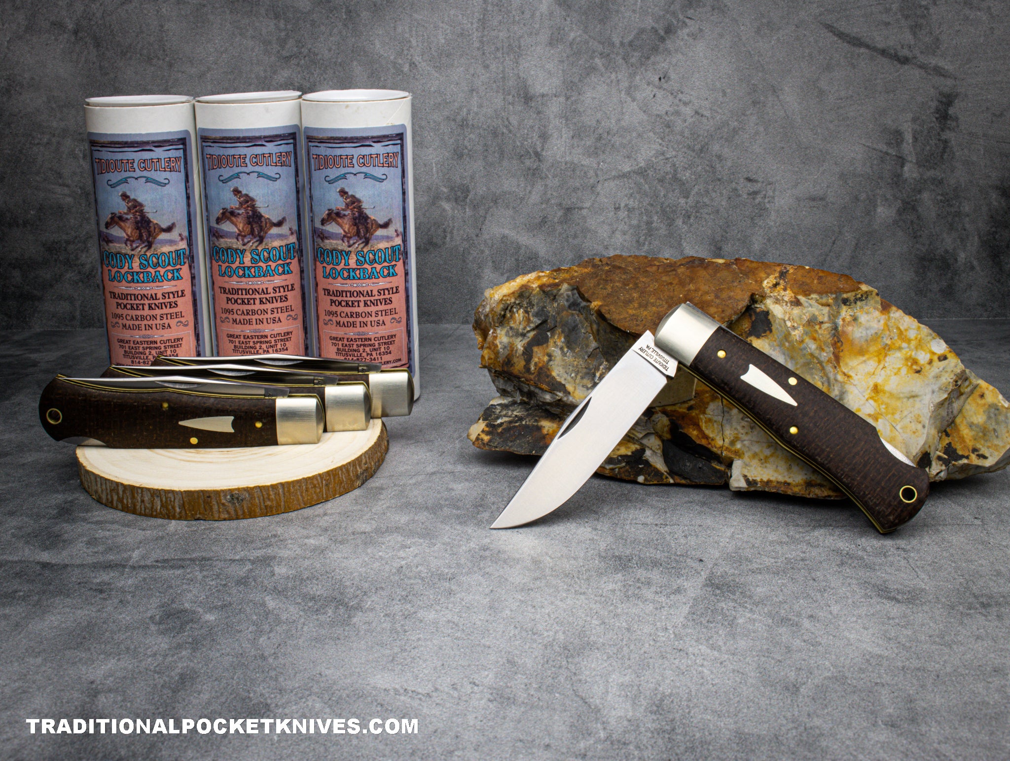 Great Eastern Cutlery #721123LB Tidioute Cutlery Cody Scout Lockback B ...