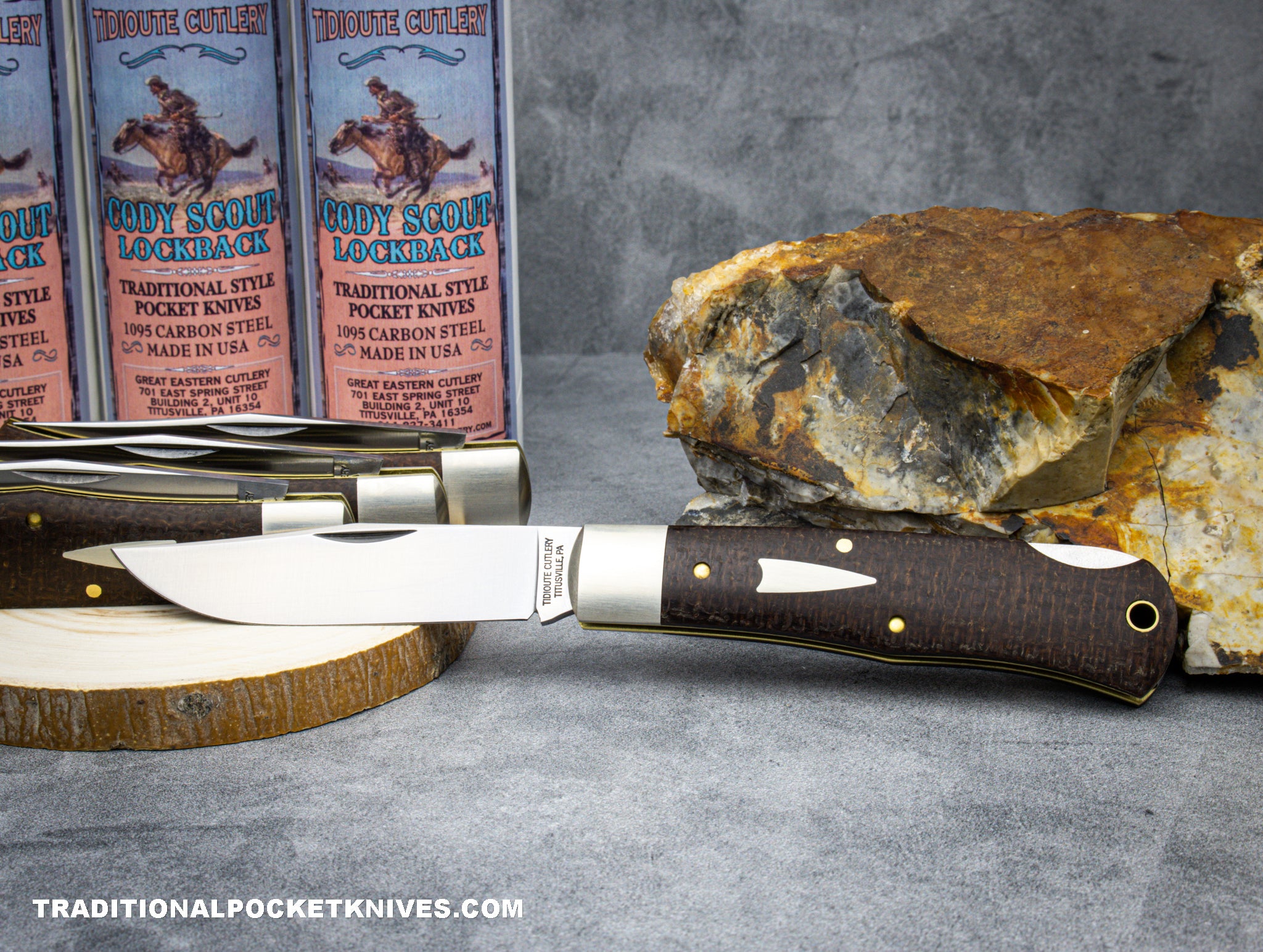 Great Eastern Cutlery #721123LB Tidioute Cutlery Cody Scout Lockback B ...