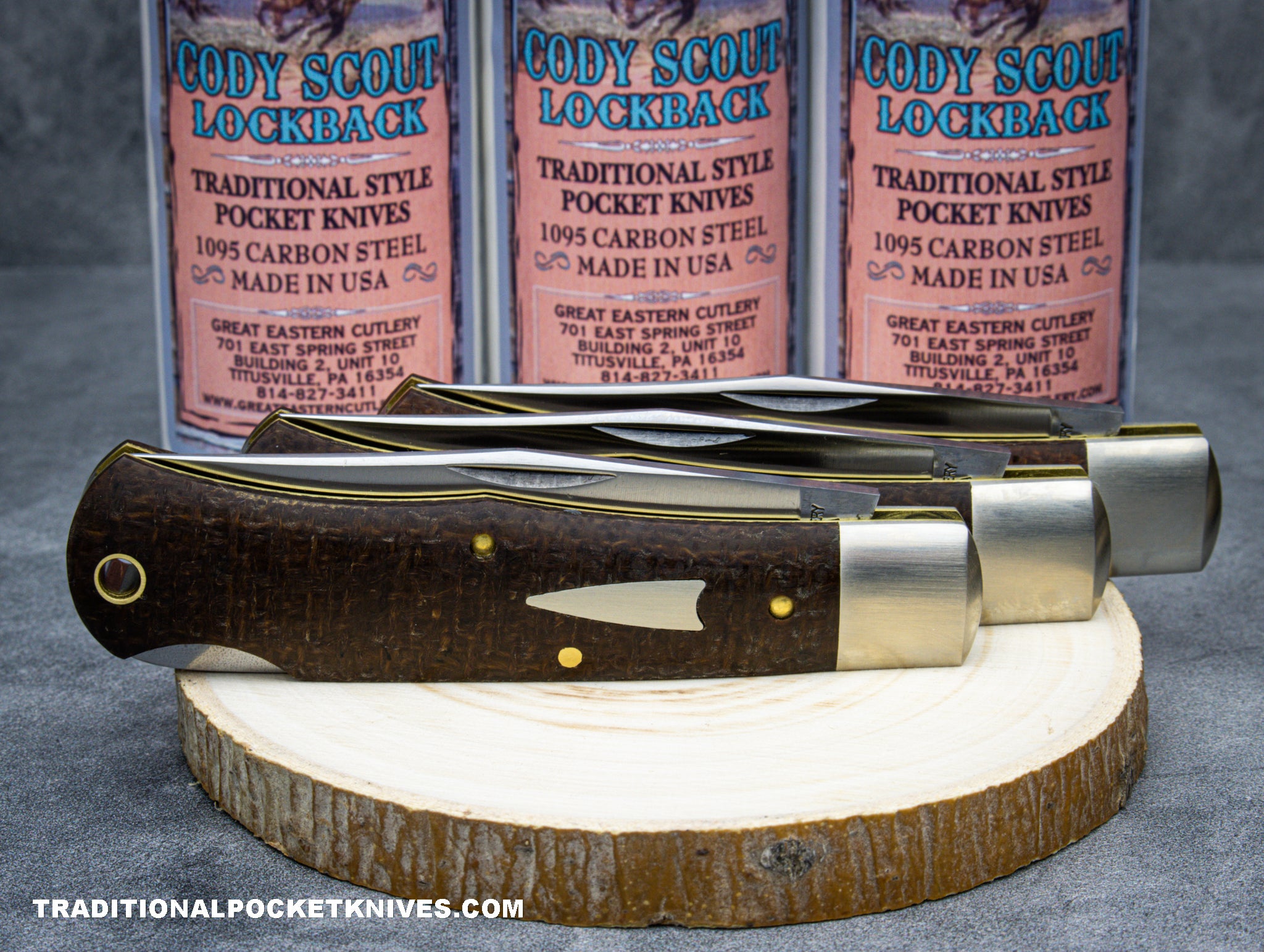 Great Eastern Cutlery #721123LB Tidioute Cutlery Cody Scout Lockback B ...