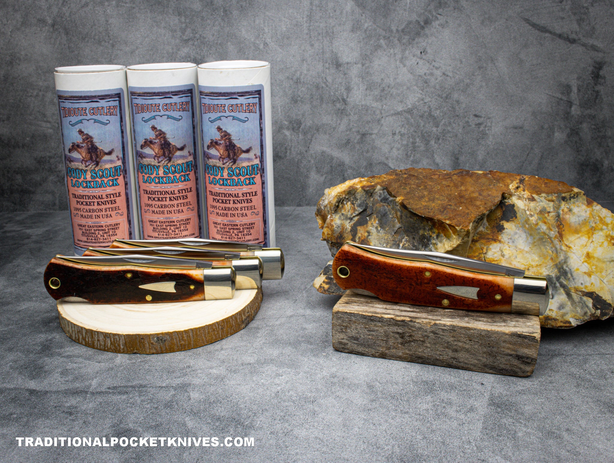 Great Eastern Cutlery #721123LB Tidioute Cutlery Cody Scout Lockback B ...