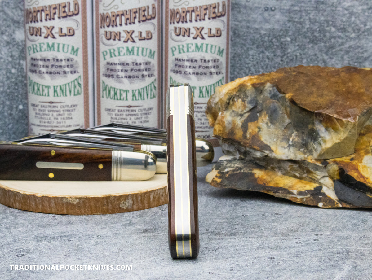 Great Eastern Cutlery #781224 Northfield UNXLD Bullet End Barlow Cocobolo Wood