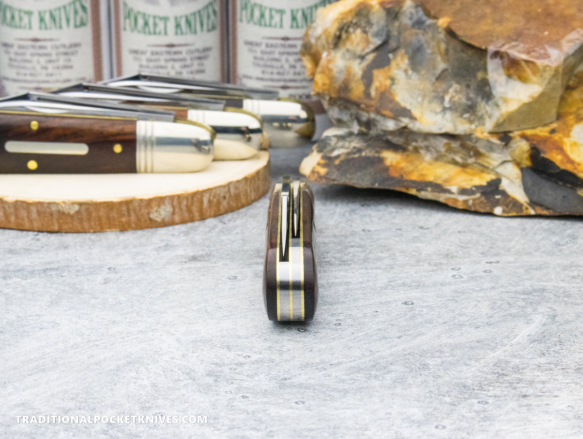 Great Eastern Cutlery #781224 Northfield UNXLD Bullet End Barlow Cocobolo Wood
