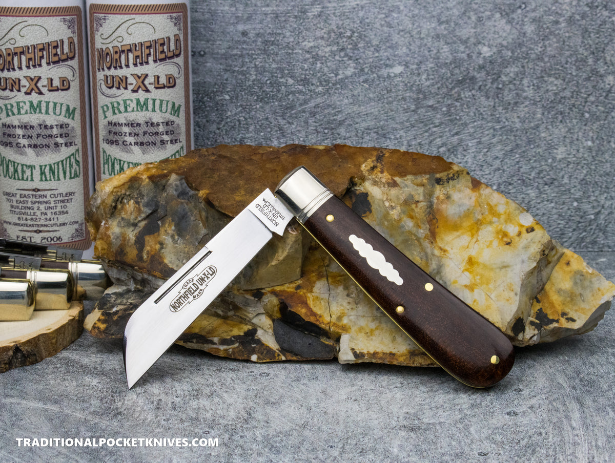 Great Eastern Cutlery #933124 Northfield UNXLD Ram Foot Snakewood