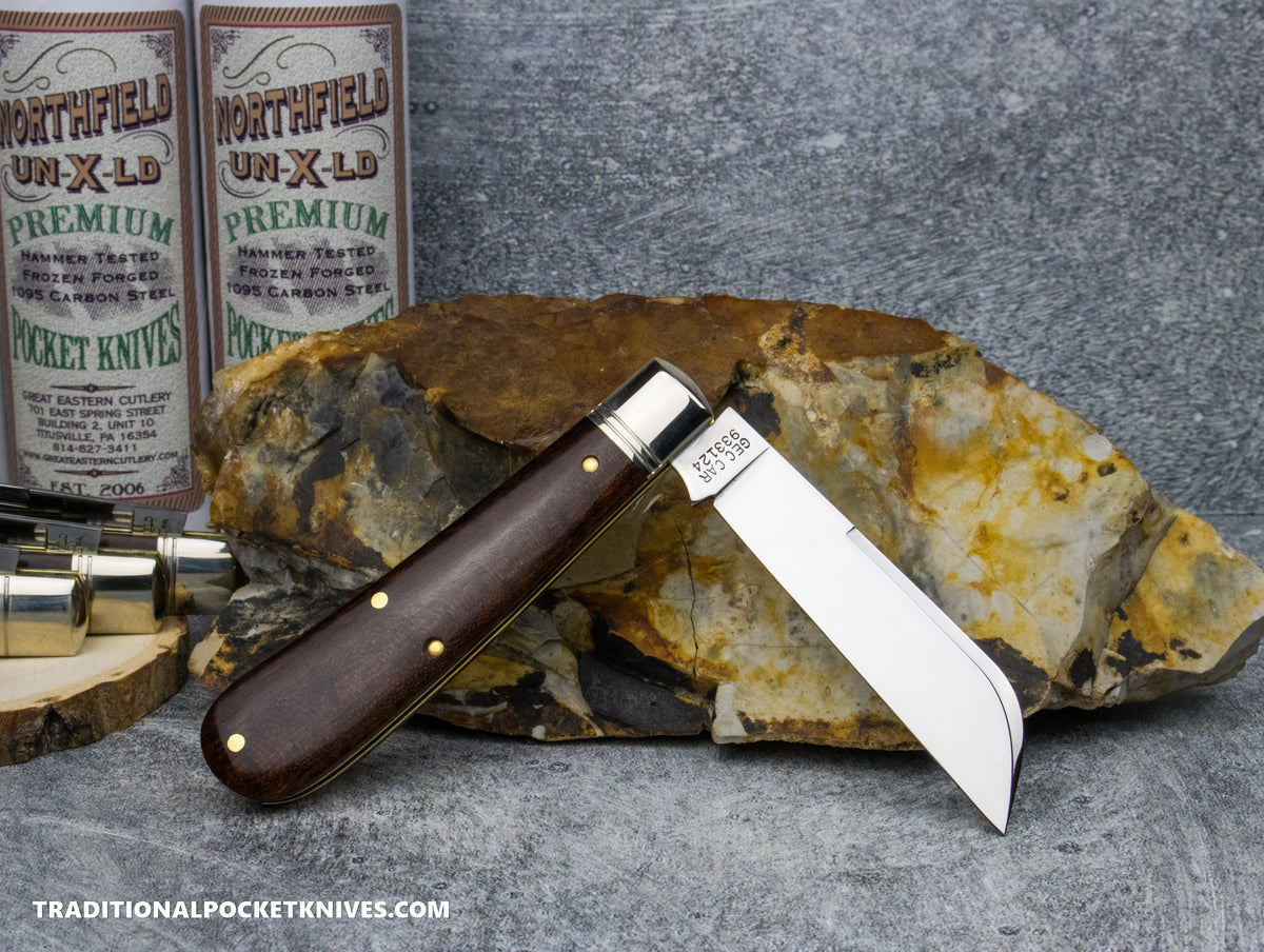 Great Eastern Cutlery #933124 Northfield UNXLD Ram Foot Snakewood