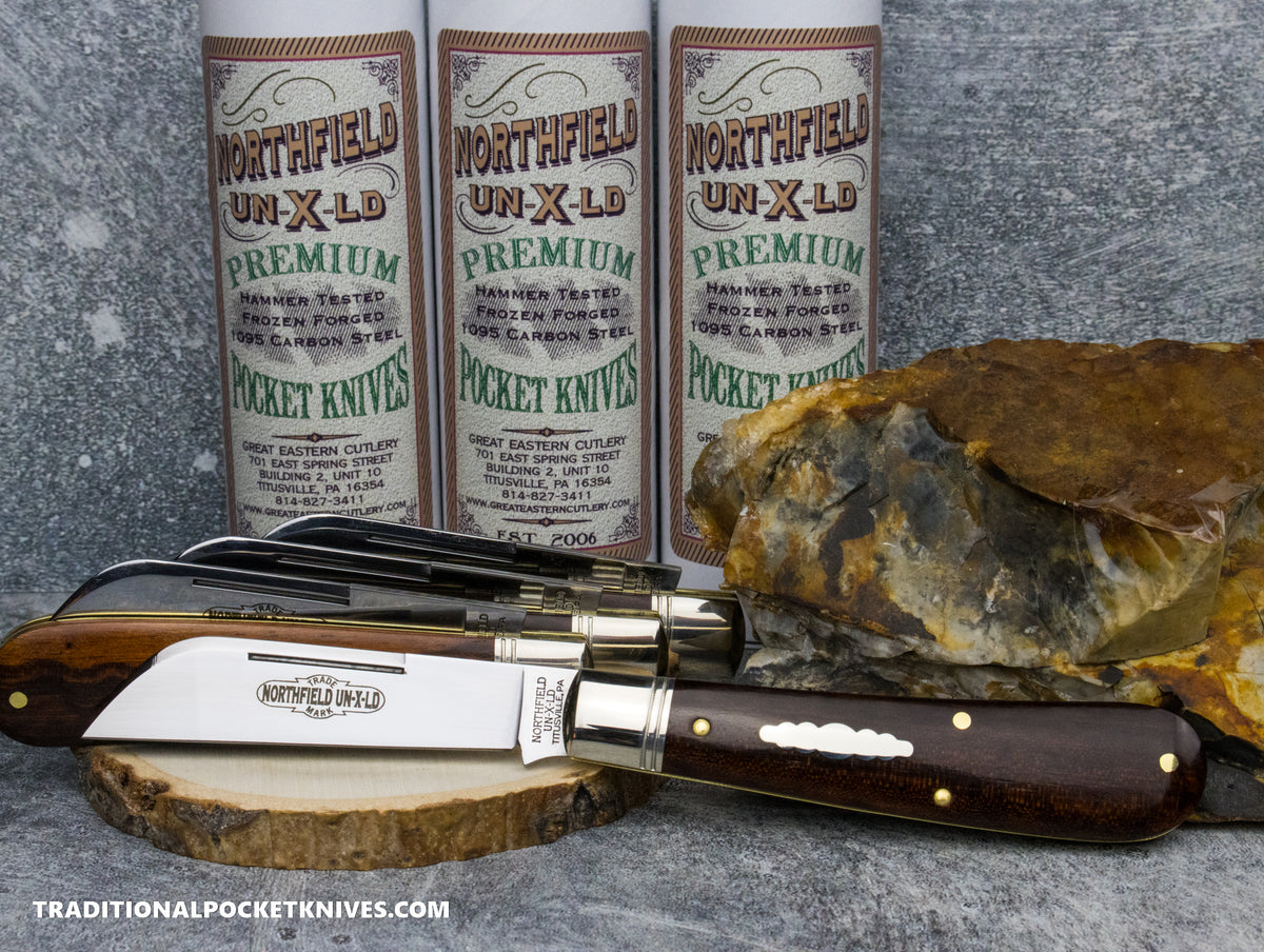 Great Eastern Cutlery #933124 Northfield UNXLD Ram Foot Snakewood