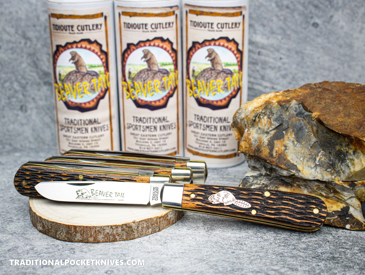 Great Eastern Cutlery #394124 Tidioute Cutlery Colt Cutter Jigged Brazilian Cherry Wood