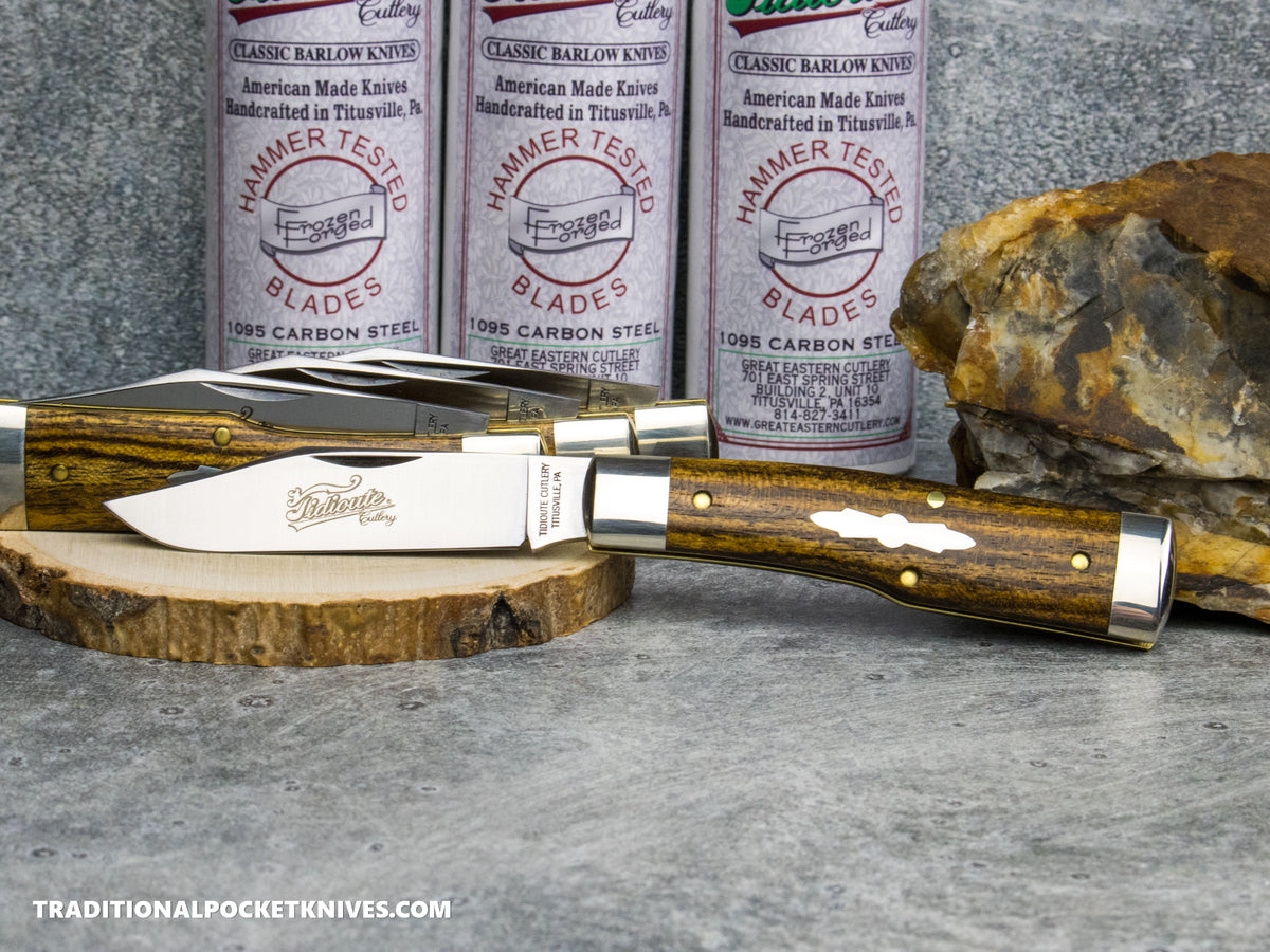 Great Eastern Cutlery #441126 Tidioute Cutlery Buffalo Jack Bocote Wood