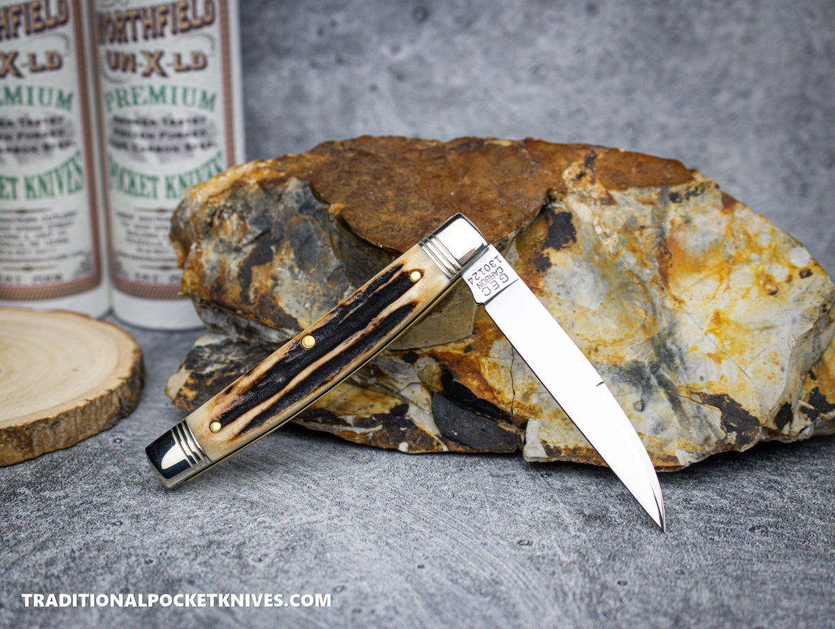 Great Eastern Cutlery #130124 Northfield UNXLD Whip Sambar Stag