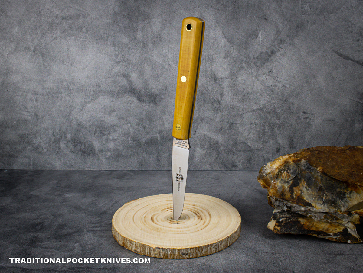 Great Eastern Cutlery #H20822 &quot;Practical Knives&quot; Paring Knife Beeswax Micarta Clip Point