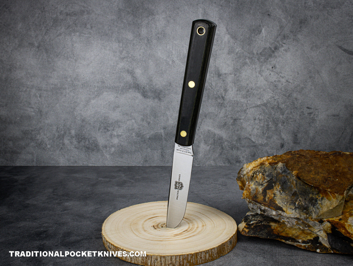 Great Eastern Cutlery #H20522 &quot;Practical Knives&quot; Paring Knife Midnight Camo Micarta Drop Point