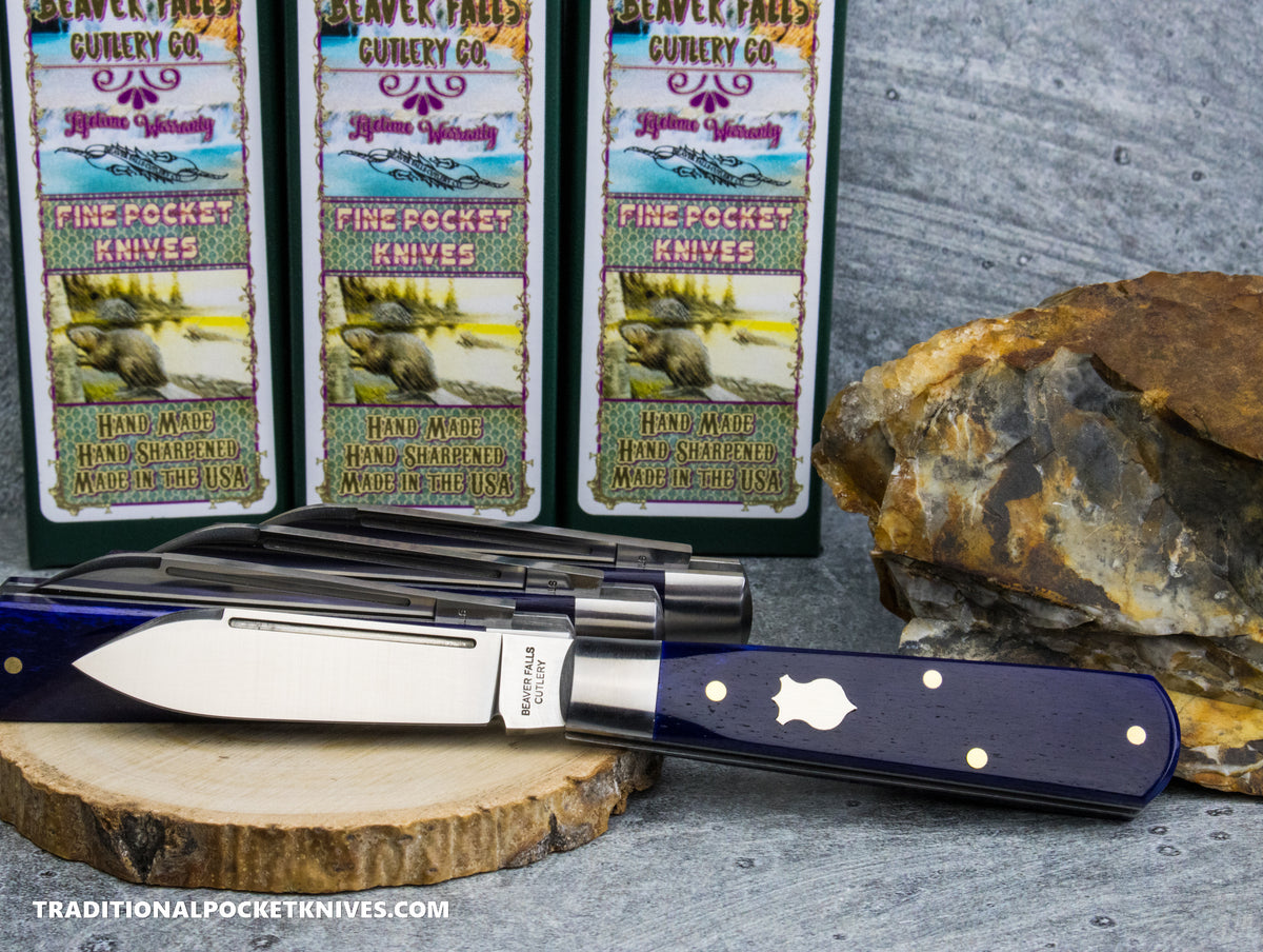 Cooper Cutlery Beaver Falls Cutlery Co. Purple Smooth Bone Jack (PUR)