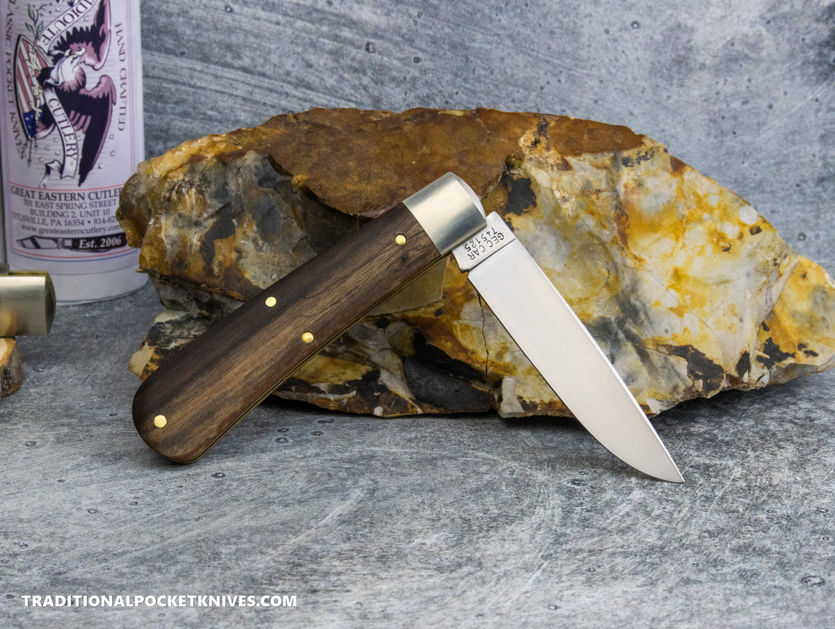 Great Eastern Cutlery #745125 Tidioute Cutlery Mustang Brush Finished Spalted Ebony